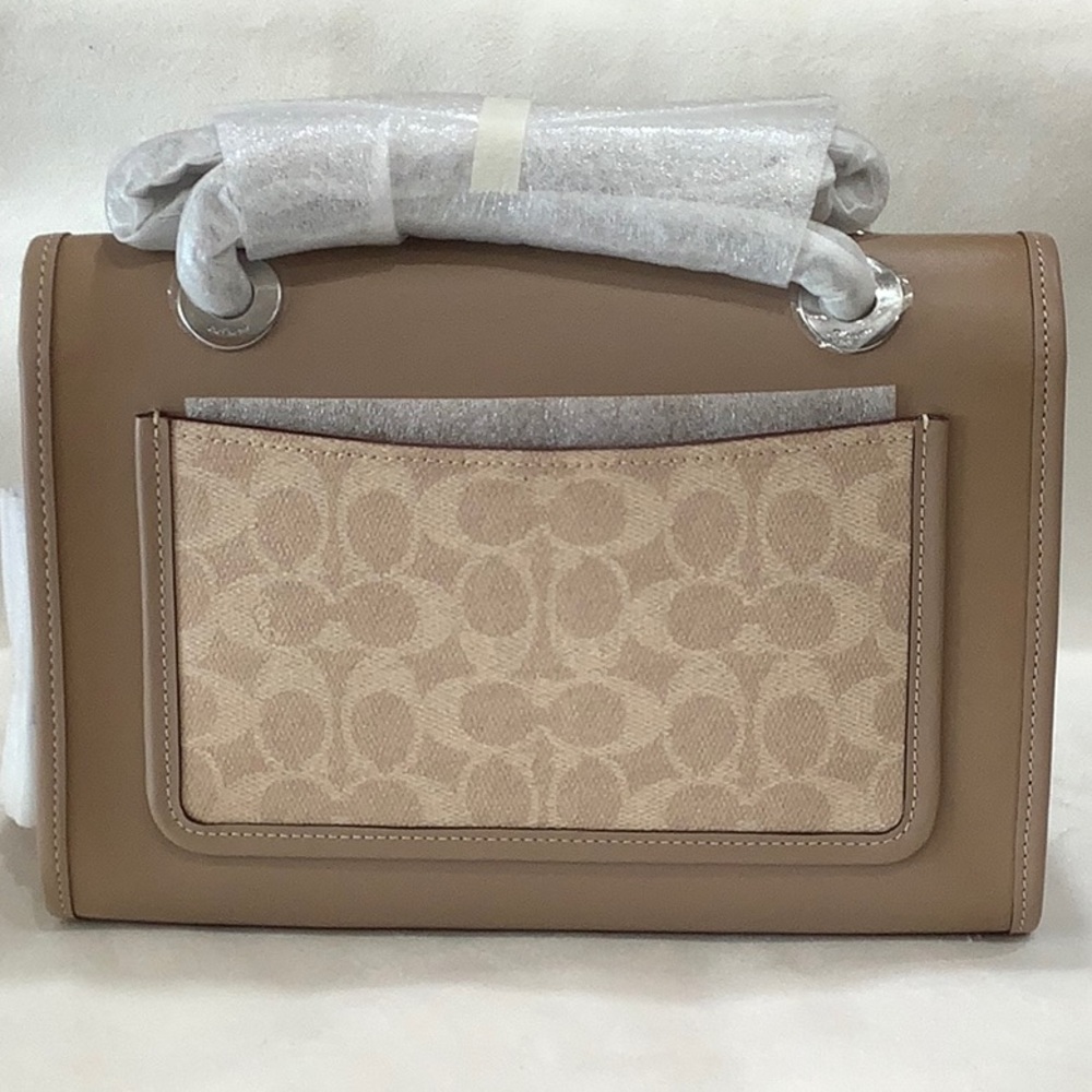 NEW👜COACH Parker Signature Leather Shoulder Bag - Picture 4 of 16